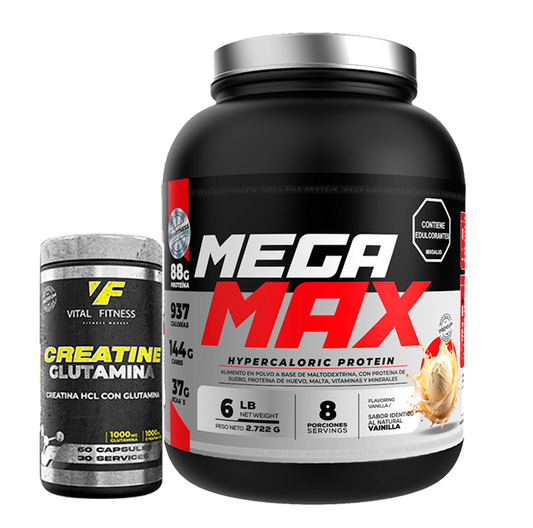 Mega Max Gainer + Creatina HCL + Obsequio